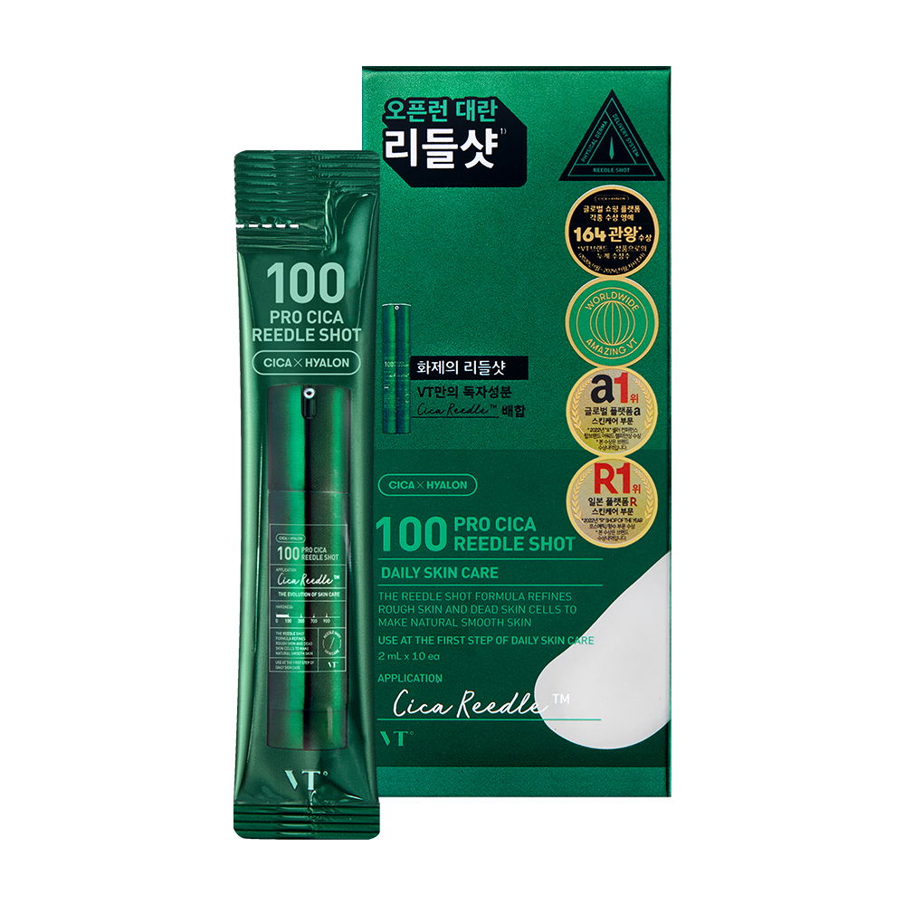 ★매주수요일출고★ [1+1] [VT코스메틱] 100 프로 시카 리들샷 스틱파우치(10EA)