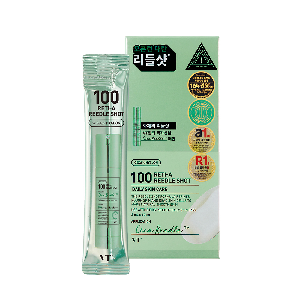 ★매주수요일출고★ [1+1] [VT코스메틱] 100 레티-에이 리들샷 스틱파우치(10EA)