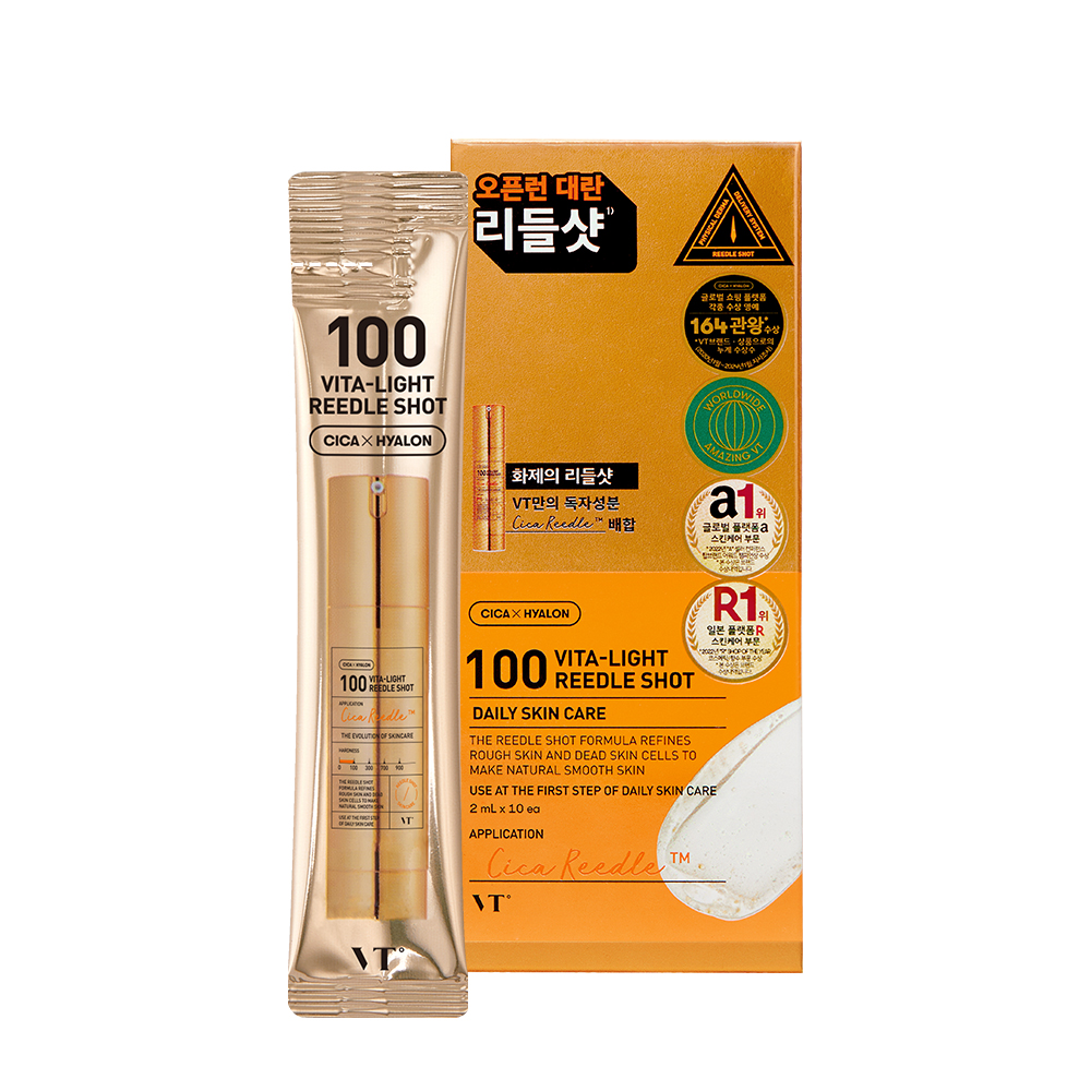 ★매주수요일출고★ [1+1] [VT코스메틱] 100 비타-라이트 리들샷 스틱파우치(10EA)