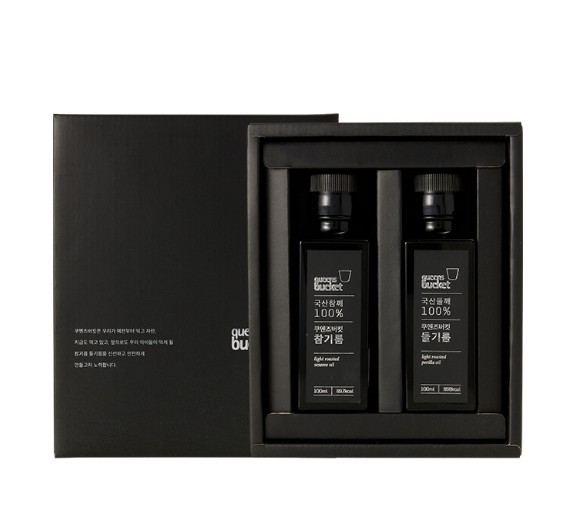 [쿠엔즈버킷] 참/들기름 100ml 2종세트