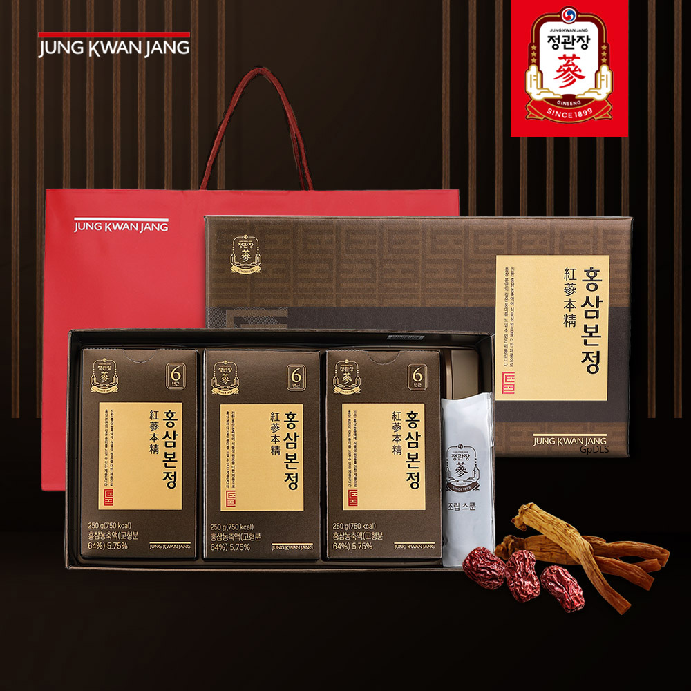 [정관장] 홍삼본정 250g x 3병 세트 (쇼핑백 포함)
