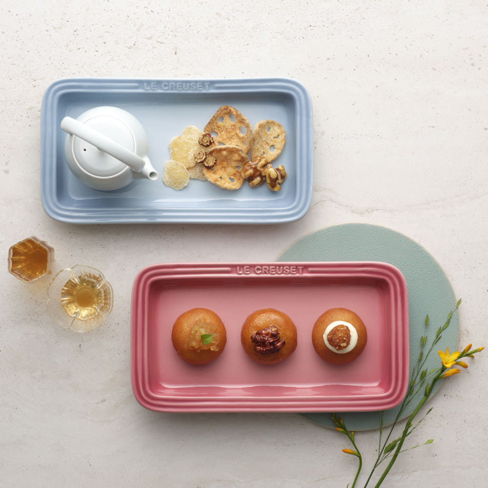 [르크루제] 스톤웨어 직사각 접시 25cm