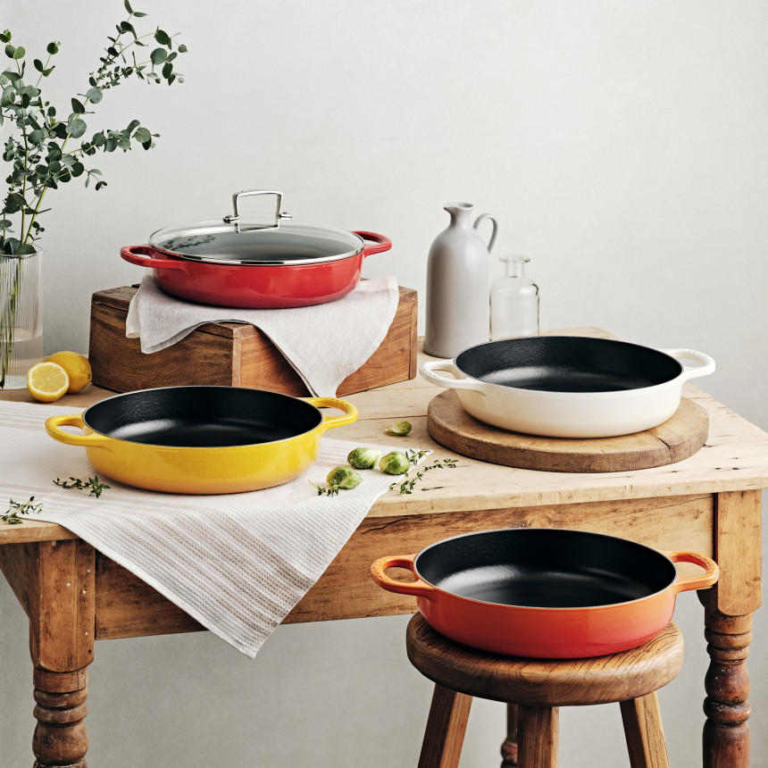 [르크루제] 에브리데이팬28cm (유리뚜껑 포함)